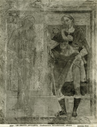 INOIS, Scuola di Arti Grafiche — Giovanni di Pietro (Spagna) - seguace - sec. XVI - San Sebastiano e san Rocco — insieme